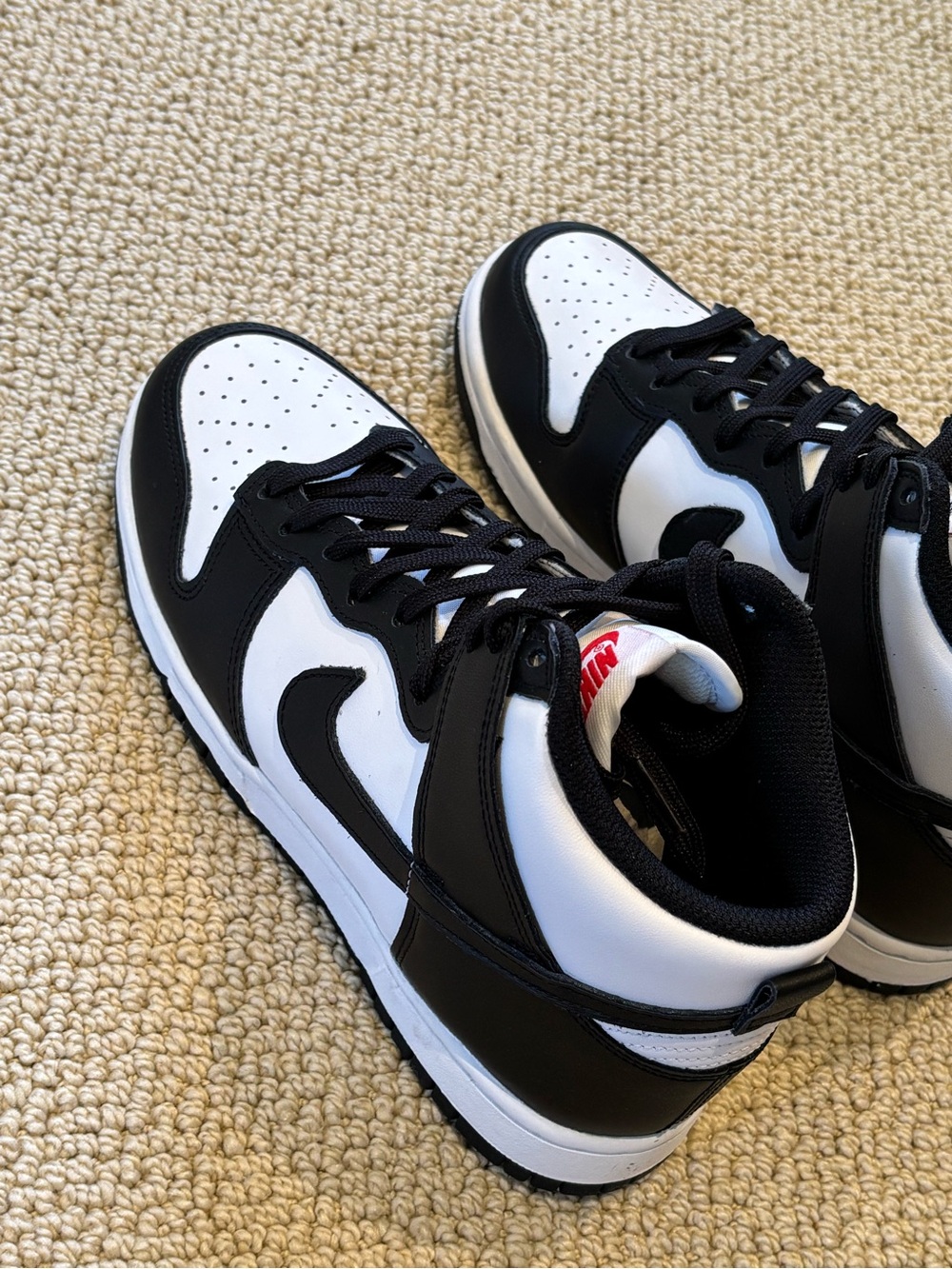 New Nike Dunk High Black & White High-Top Men’s Sneakers